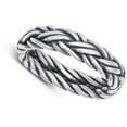 thumbnail image 4 of Classic Braided Band Wholesale .925 Sterling Silver Wedding Band Jewelry Female Male Unisex Size 12, 4 of 4