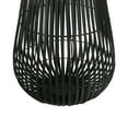 thumbnail image 4 of Decorative Drum Shaped Open Cage Bamboo Lantern, Large, Black, 4 of 6