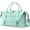 04 Cyan Green, variant on Kwuty TOPBAG Travel Duffle Bag, Waterproof Weekender Carry On Tote Bags for Women, Sport Gym Bag for Men, Hospital Bag for Labor and Delivery, Overnight Luggage Bag with Trolley Sleeve Coral Pink