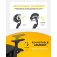 thumbnail image 4 of BestOffice Office Chair Ergonomic Mesh Computer Chair with Arms Lumbar Support,Black, 4 of 7