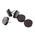 thumbnail image 3 of 100pcs Chair Leg Floor Felt Pad Skid Glide DIY Nail Protectors 22mm, 3 of 9