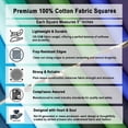 thumbnail image 6 of Soimoi 40 Pcs Solid Cotton Fabric Squares Bundles Charm Packs for Quilting, Fat Quarter Layer Cakes, Fabric Scraps for Crafts,Precuts Quilt Squares 5 x 5 inches, DIY Fabric Bundle - Ocean Breeze, 6 of 7