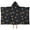 Dark Blue Sun, variant on Dark Blue Sun Moon Wreath Pattern Hooded Bath Towel,50"x30" for Ages 3 To 12 Kids, Quick Dry Lightweight Soft Microfiber Hood Beach Towel Cover Up for Kids