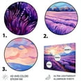 thumbnail image 3 of Designart "Post-Impressionist Lavender Hues II" Vangogh Metal Art Living Room, 3 of 5