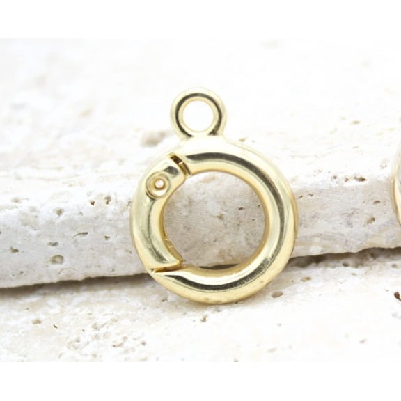 18K Gold Filled Open Circle Latch (XX14)