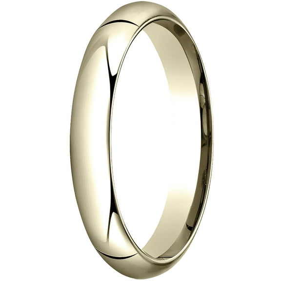 Womens 14K Yellow Gold, 4.0mm High Dome Heavy Comfort-Fit Wedding Band (sz 11)