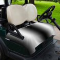 thumbnail image 2 of Golf Cart Seat Covers for 2 Seater,Black White Microfiber Cart Seat Towel Blanket,Gradient Gray Monochrome Minimalist Stripe Absorbent Breathable NonSlip Bench Seats Protector for Golf Course 51"x31", 2 of 9