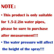 Pool Fountain, Luminous Double Spray Spa and Swimming Pool Waterfall Fountain for Above Ground/Inground Pools, Adjustable Nozzle Outdoor Garden Sprinkler Fountain Cooler
