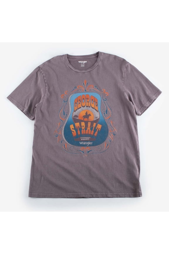 Graphic George Strait Tee Grey - Mens Tee - 112361070