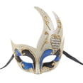 thumbnail image 2 of Máscara de disfraz Fernando Forma de llama Juego de escenario Decoración de Halloween Accesorios de cosplay Azul, 2 of 8