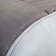 thumbnail image 3 of LINENSPA All-Season Reversible Down Alternative Quilted Comforter - Corner Duvet Tabs - Hypoallergenic - Plush Microfiber Fill - Box Stitched - Machine Washable - Stone / Charcoal - Califo, 3 of 7