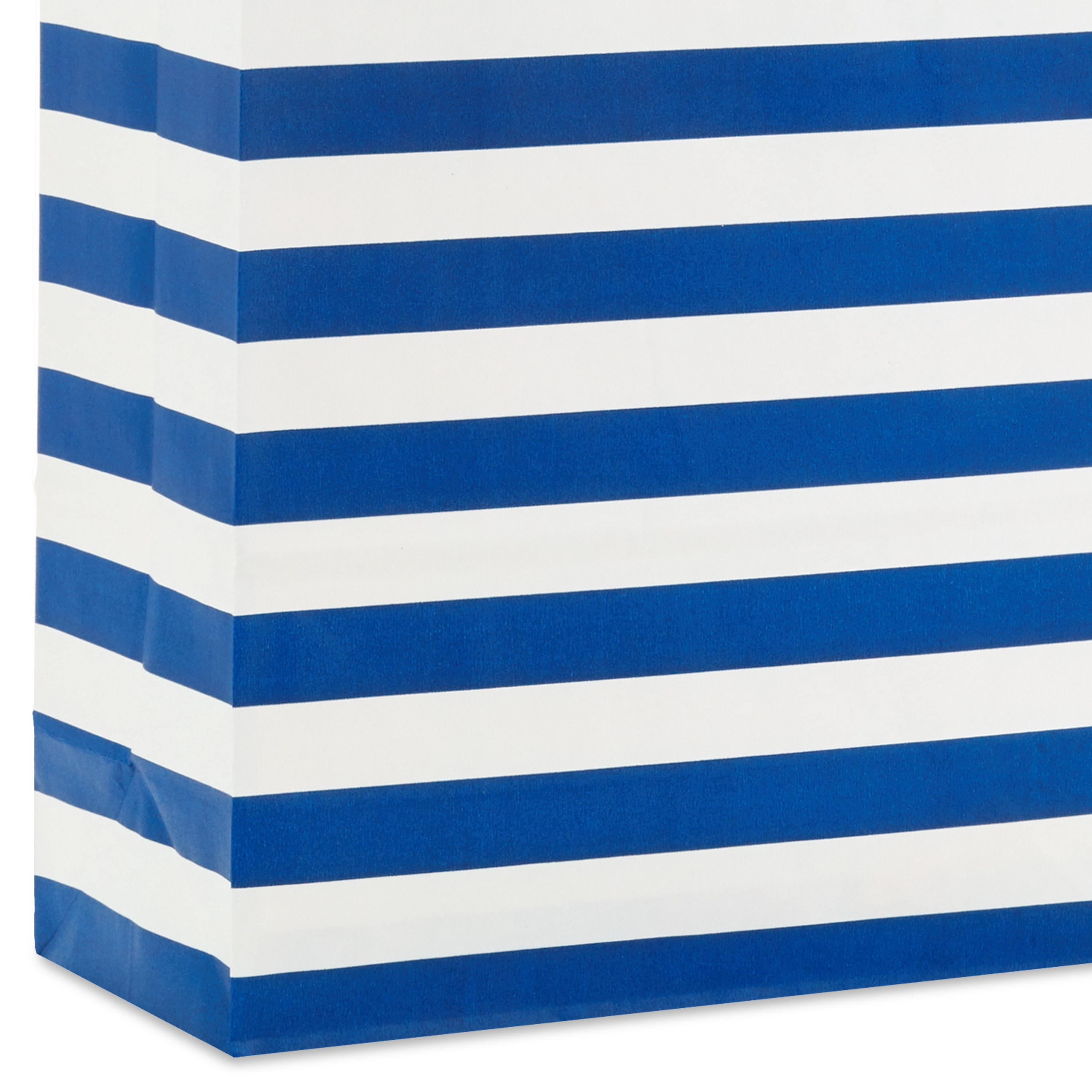 Hallmark Large Gift Bag (Blue and White Stripes)