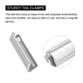 thumbnail image 4 of Belt Buckle End Tips, 30mm Ribbon Crimp Clasps for DIY Silver Tone 24Pack, 4 of 6