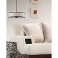 thumbnail image 2 of Z-Lite Cameo 3 Light Convertible Pendant in Creme and Bronze, 2 of 2