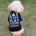 thumbnail image 3 of Paquete de 4 ropa para perros Ropa para mascotas Alfabeto colorido Camiseta fresca Vestido de verano para perros MFZFUKR xl, 3 of 6