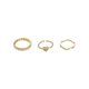 thumbnail image 1 of Anillo simple de moda, conjunto de anillo femenino ajustable de apertura personalizada de tres piezas JAMW Sencillez, 1 of 5