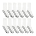 thumbnail image 4 of Hanes Mens Crew Socks Pack, 12-Pack, X-Temp Cushioned Socks for Men, Moisture-Wicking for big & tall men, 4 of 8