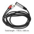 thumbnail image 2 of MERRYHAPY Cable Convertidor De Audio Xlr A Rca Negro Práctico Y Portátil Con Protección Contra, 2 of 6