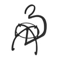 thumbnail image 1 of HILABEE Support Suspendu pour Rangement de Salon Voyage Salon de Coiffure Noir, 1 of 9