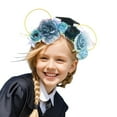 thumbnail image 3 of Girl's Graduation Photo Props Set Butterfly Floral Headband Academic Cap For Kids Celebration Fairy Flower Headpiece Hair Wreath, 3 of 5