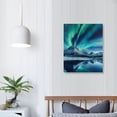 thumbnail image 4 of COMIO Farmhouse Wall Art Aurora Scenery Painting On Canvas Wall Decorations For Living Room Stretched And Framed Canvas Paintings Office Wall Decor Ready To Hang For Bathroom Home Decor Art, 4 of 5