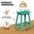 thumbnail image 6 of CIOKEA 24'' Bar Stools set of 4, All-Weather Durable Heavy Duty HDPE Stools with Footrest, Waterproof Patio Seats Modern Bar Height Stools for Indoor/Outdoor, Lake Bule, 6 of 9