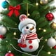 thumbnail image 5 of xihome Juego de 5 adornos planos de muñeco de nieve acrlicos para decorar el rbol de Navidad y el hogar durante las fiestas., 5 of 9