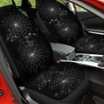 thumbnail image 4 of POLERO White Halloween Spider Web Print Front Only Car Seat Cover for Women Men, Washable Soft Thin Vehicle Seat Protector for Auto Sedan SUV Truck Accessories Set of 2, 4 of 6