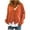 Orange, variant on Women Sweaters Oversized Button Down Long Sleeve V-Neck Lightweight Comfort Trendy Solid Loose Fit Tops S