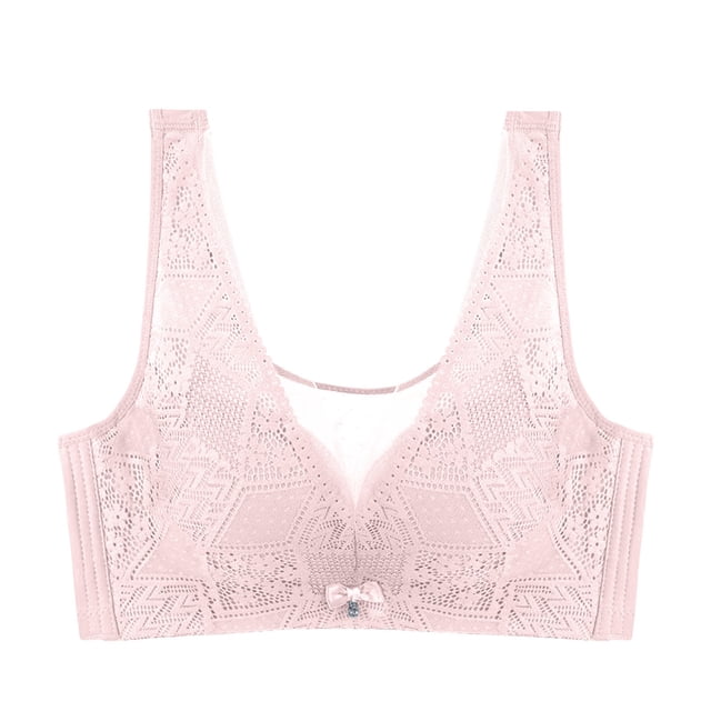 Women's Fashionable Casual Light Sexy Adjustable Lace Cup Less Rim Less Vest Style Thin Cup Bra