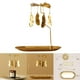 thumbnail image 4 of Portavelas giratorio Zulema para Velas de té color dorado, 4 of 8