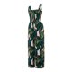 thumbnail image 5 of Sunloudy - Mono informal con cuello cuadrado para mujer, a la moda, color sólido/estampado, sin mangas, con pernera ancha Sunloudy  S, M, L, XL, 5 of 9