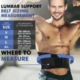 thumbnail image 3 of Breathable Lumbar Support Brace for Men & Women,Lower Back Belt for Lifting,suitable for herniated discs. Fitness weightlifting (black,XL), 3 of 6