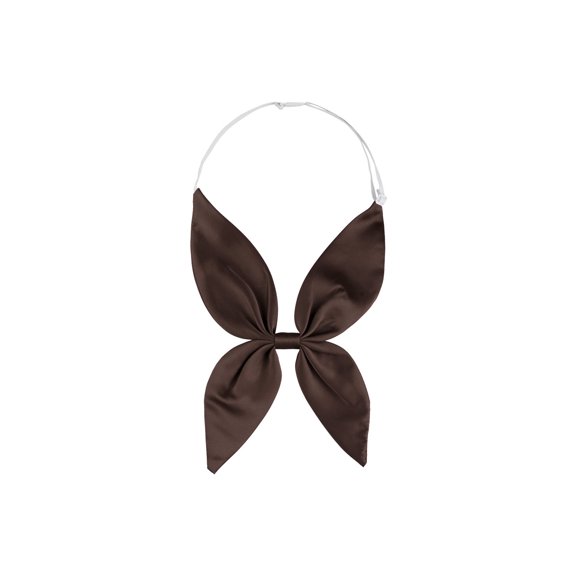 INSPIRE CHIC Women Pre-Tied Bowknot Bowties Bow Tie Sailor Suit Dress Decor Coffee One Size