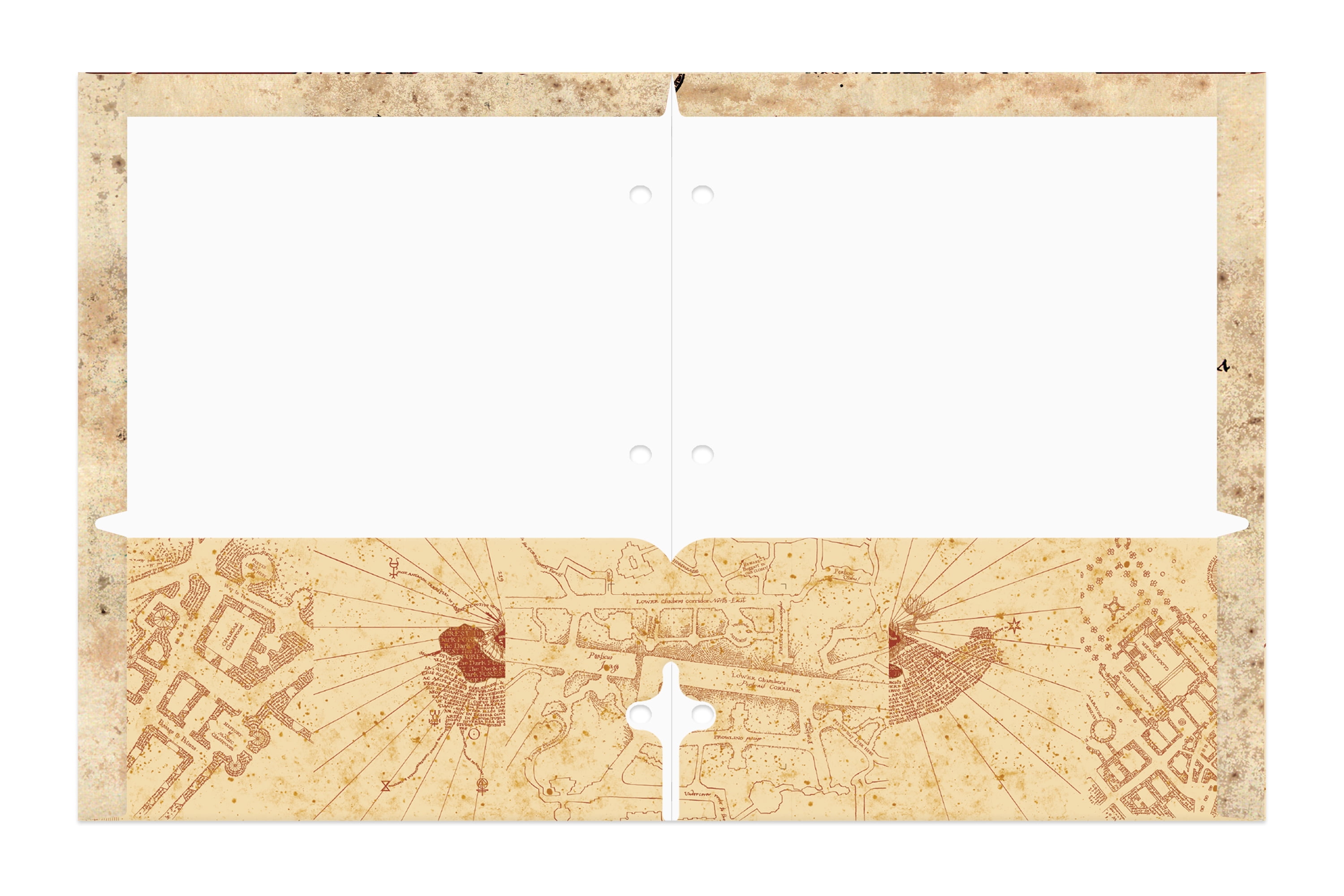 Warner Brothers Harry Potter 2-Pocket Paper Folder, 3-Hole Punched