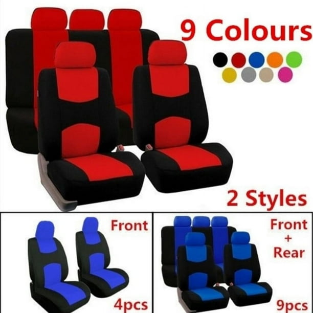 Funda de asiento de coche general deseo Asiento delantero Juego de 9 piezas Juego de 4 piezas
