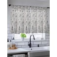 thumbnail image 5 of Sheer Curtains 45 Inch Length, Birch Trees Semi Sheer Curtains Light Filtering Window Treatment, Forest Vintage Abstract Wooden Gray Privacy Voile Drapes for Living Room Bedroom 52x45 Inch, 5 of 7