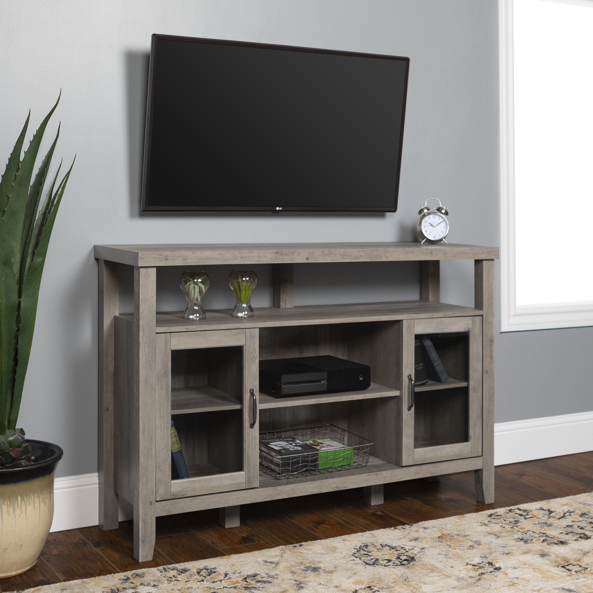 Manor Park Modern Farmhouse Tall TV Stand for TVs up to 55 