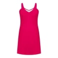 thumbnail image 6 of Xdegoge Sundresses for Women Loose Fit Sleeveless V-Neck Shift Dress Solid Color Flowy Summer Dresses Casual Beach Vacation Outfits, 6 of 6