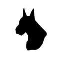 thumbnail image 3 of Great Dane Head Dog Silhouette - Beautiful Solid Steel Home Decor Decorative Accent Metal Art Wall Sign, 3 of 3