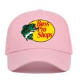 thumbnail image 1 of Bassproshops Printed Cotton Summer Outdoor Fishing Sun Protection Baseball Cap  (Pink), 1 of 7