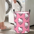 thumbnail image 6 of Hello Kitty Laundry Hamper, Dirty Clothes Hamper Storage Basket for Bathroom Bedrooms, Circular Hamper with Handles, Gifts for Boys Girls Men Women, 6 of 8