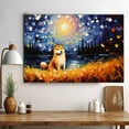 thumbnail image 3 of Shiba Inu Dog Watercolor Starry Night Van Gogh Painting Kits, Painting Watercolor Canvas, Canvas Suitable for Room Decor Cafe Decor Or Gift for Friends, 3 of 4