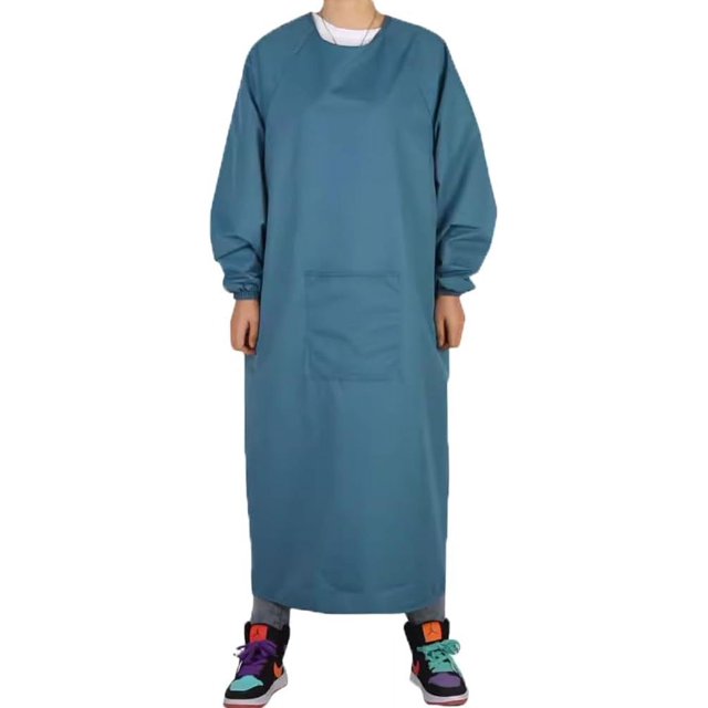 Tablier de Cuisine à Manches Longues Imperméable pour Adultes