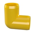 thumbnail image 2 of FORMUFIT F11490E-YE-4 90 degree Elbow PVC Fitting, Furniture Grade, 1-1/4" Size, Yellow , 4-Pack, 2 of 3
