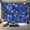 Color7, variant on Peel and Stick Wallpaper Canvas Decadent Art Cobalt Blue Matte Floral Wall Decor Modern Art Wall Mural Decor Self Adhesive and Removable 69in x 98in