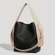 thumbnail image 2 of Bolsos de diseñador de lujo para mujer, bolsos y carteras versátiles, novedad de 2023, en PU, bolso de hombro con correas anchas en contraste de color de lujo, 2 of 5