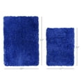 thumbnail image 2 of Nestl Super Soft Shaggy Bath Rug, Absorbent Bathroom Rug, Small and Medium, Royal Blue, 2 of 4