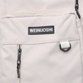 thumbnail image 2 of Mochila de moda de nylon Bolso de compras suave de color sólido simple informal (Blanco), 2 of 9