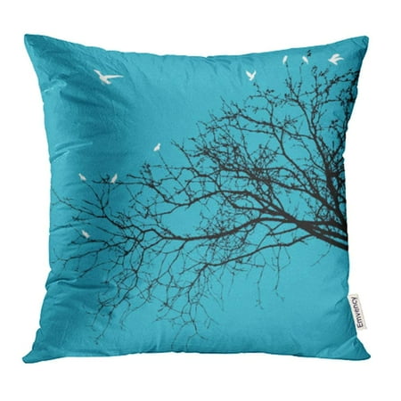 Ywota Blue Tree Birds On Branches Branch Sky Silhouette